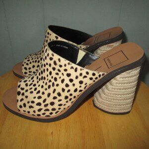 DOLCE VITA Cow Hair Slide On Mule Sandals NWOB